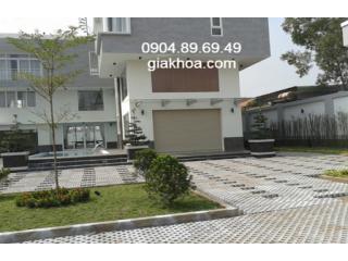 Gạch trồng cỏ 2 lỗ màu (gạch số 8 màu)